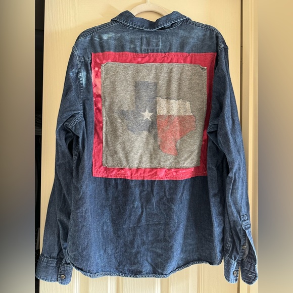 Tops - Upcycled Texas Denim Shirt
